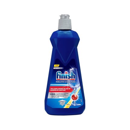 مایع جلادهنده ماشین ظرفشویی فینیش مدل Parlatici & kurutucu با رایحه لیمو 400 میل