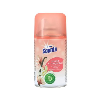 یدک اسپری خوشبو کننده هوا Scents at home با رایحه Vanilla & Magnolia حجم 250 میل