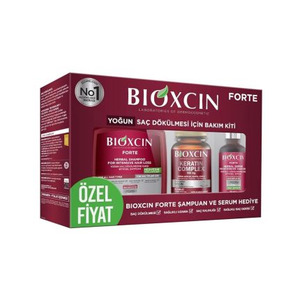 پک ضد ریزش بیوکسین فورت Bioxcin Forte مجموعه شامپو ، سرم و قرص ضد ریزش